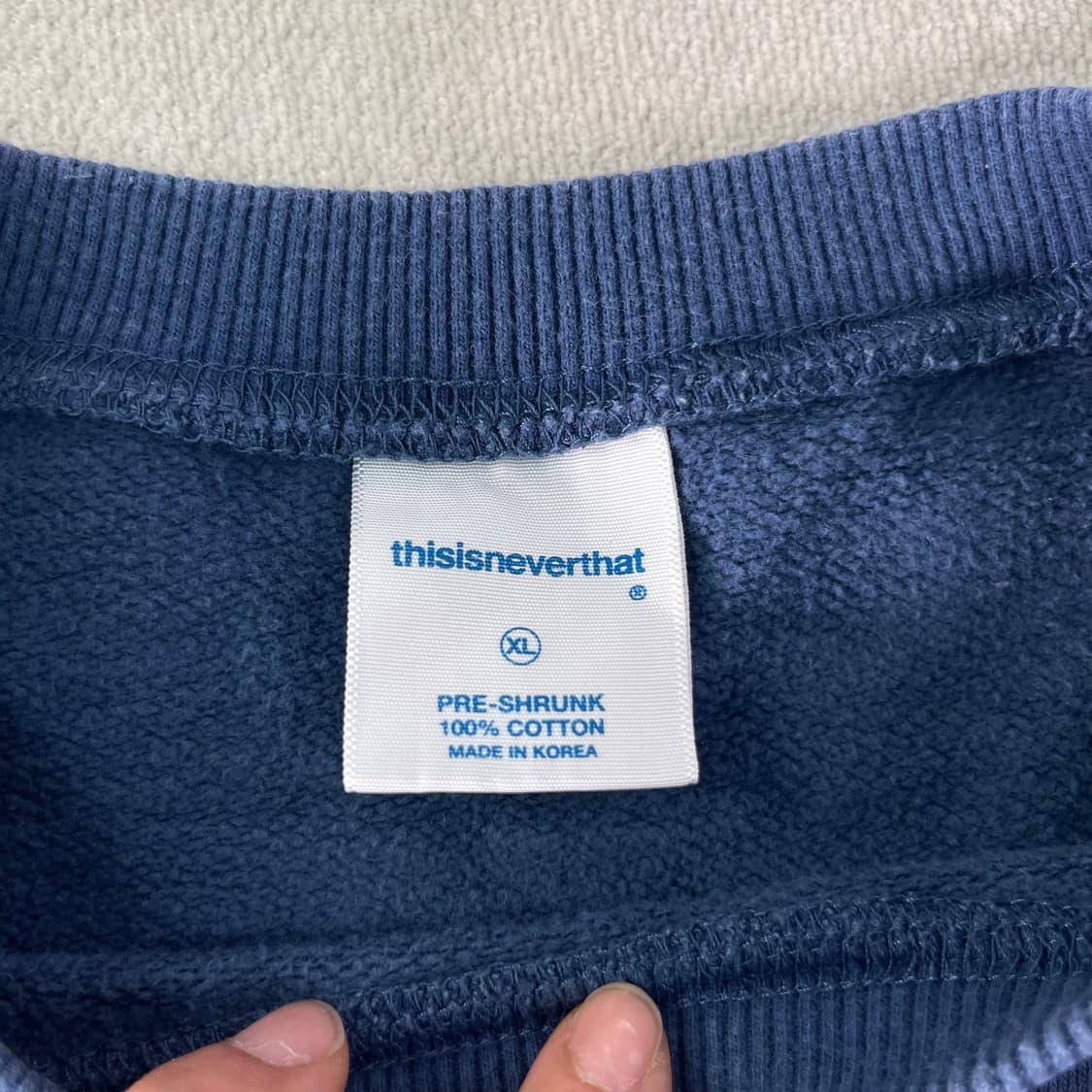 105 디스이즈네버댓 빅로고 맨투맨 상품이미지3