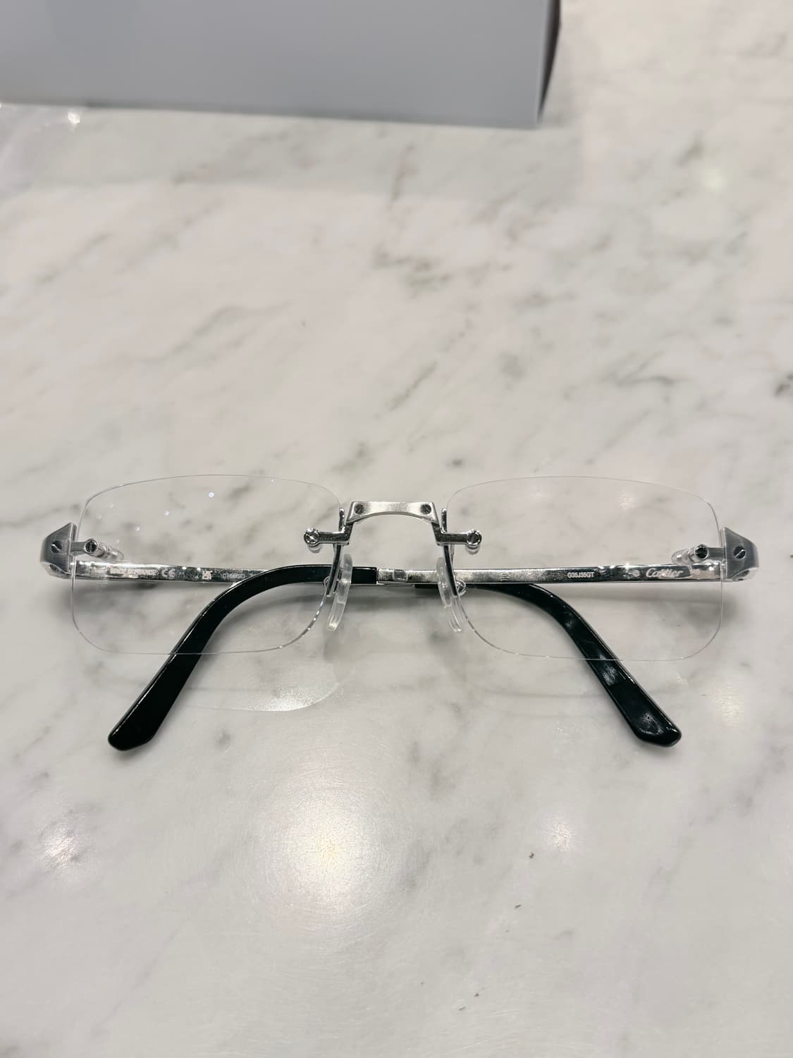 (새상품급) 까르띠에 CT04070 실버 산토스 안경 상품이미지1