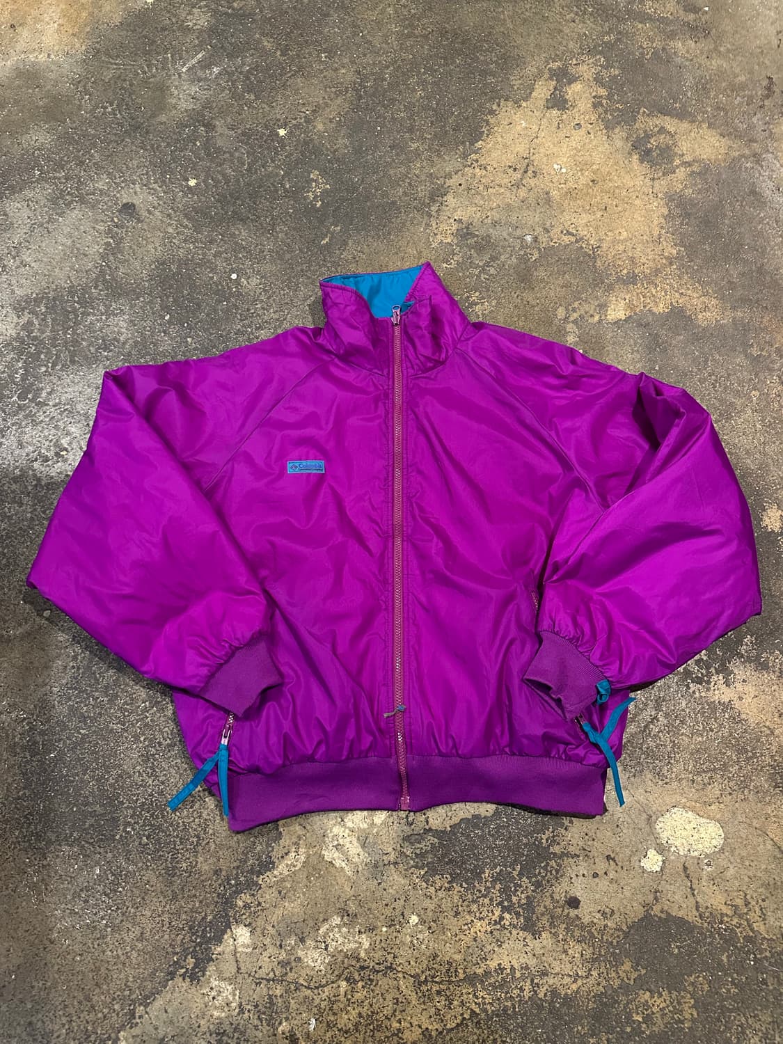 빈티지 90s 컬럼비아 리버시블 봄버자켓 상품이미지4