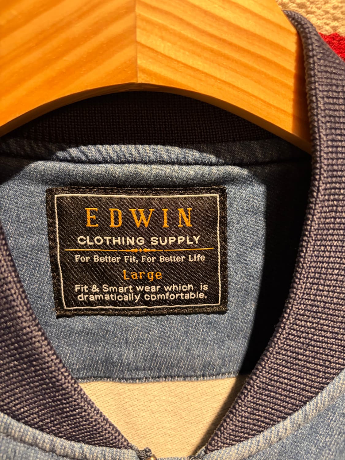 Edwin ma-1 denim blouson / 에드윈 데님 블루종 점퍼 상품이미지6