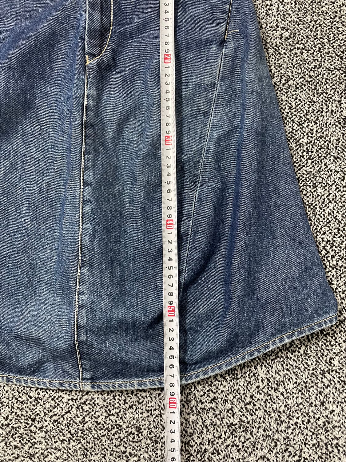 빈티지9. 리바이스 엔지니어드 진 데님 미디 스커트 청치마 상품이미지4