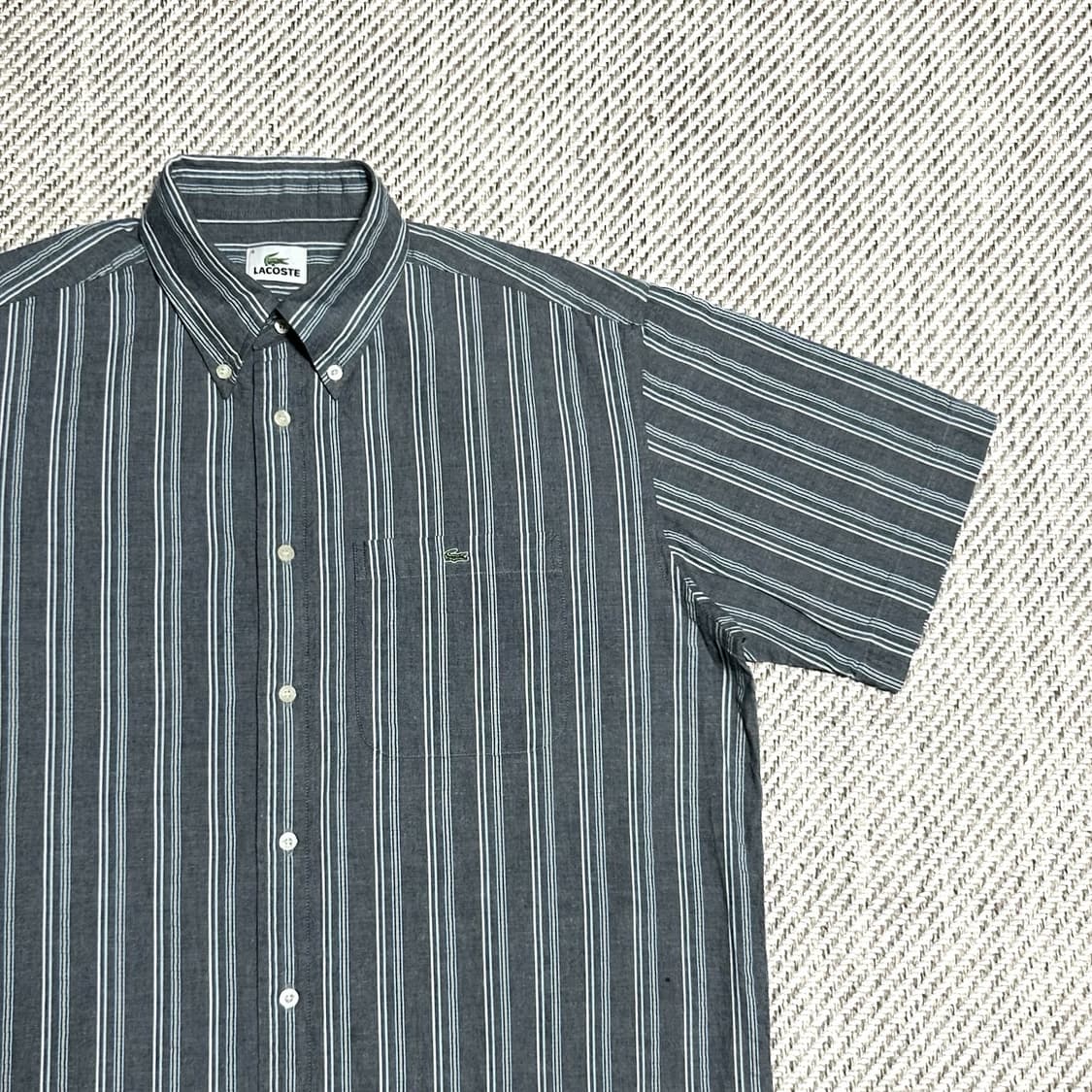 [L] Lacoste 라코스테 클래식 스트라이프 반팔 셔츠 상품이미지3