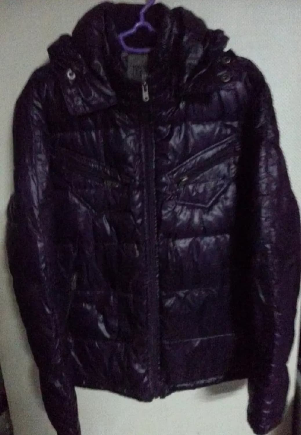 톰보이 솜패딩 퍼플 100 상품이미지1