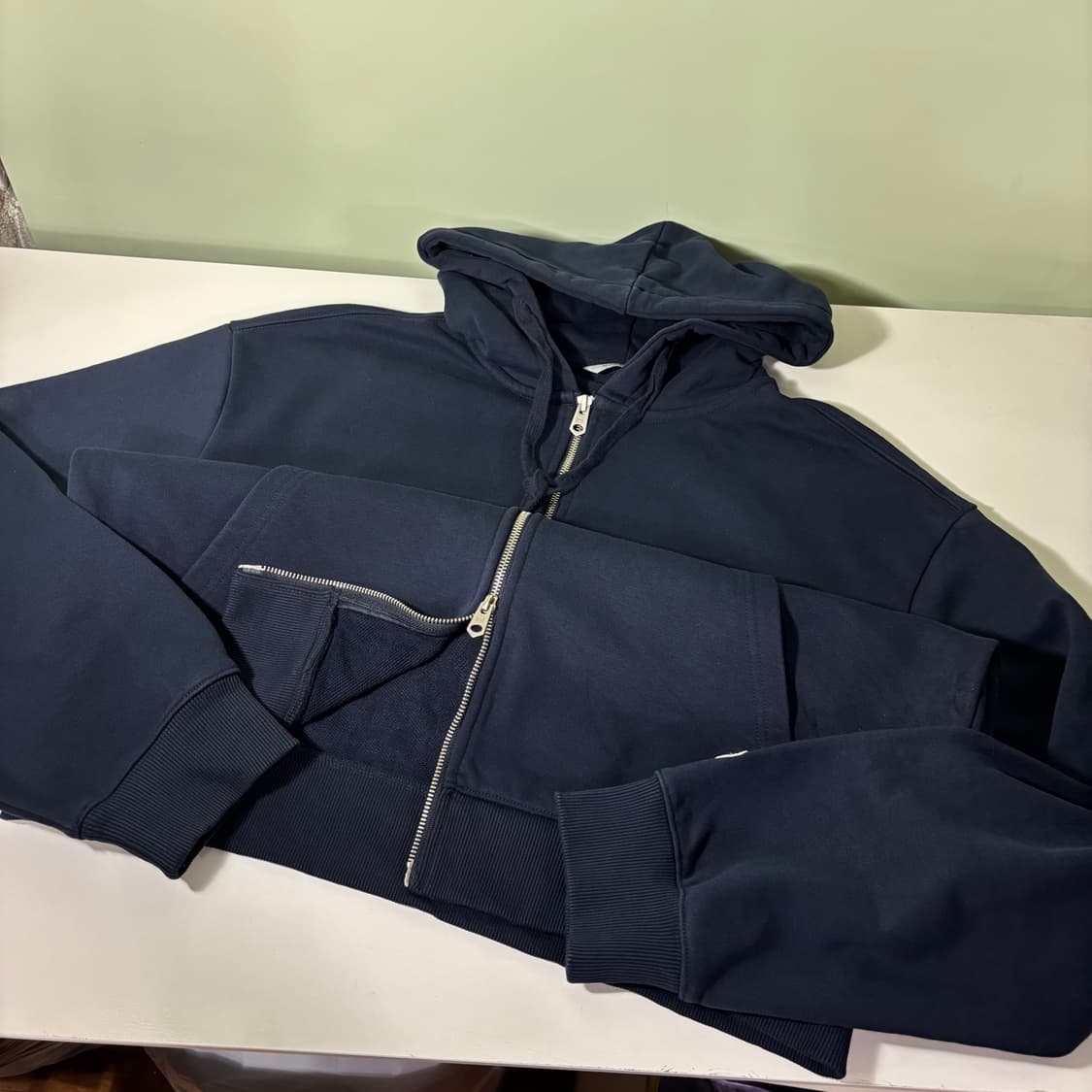 L 마인드브릿지 유스 네이비 투웨이 스웻후드집업 상품이미지1