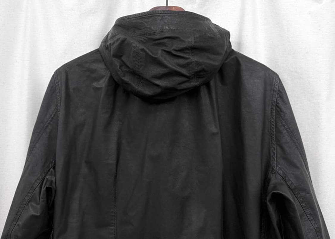 릭오웬스 사선지퍼 후드 레더 자켓 상품이미지5