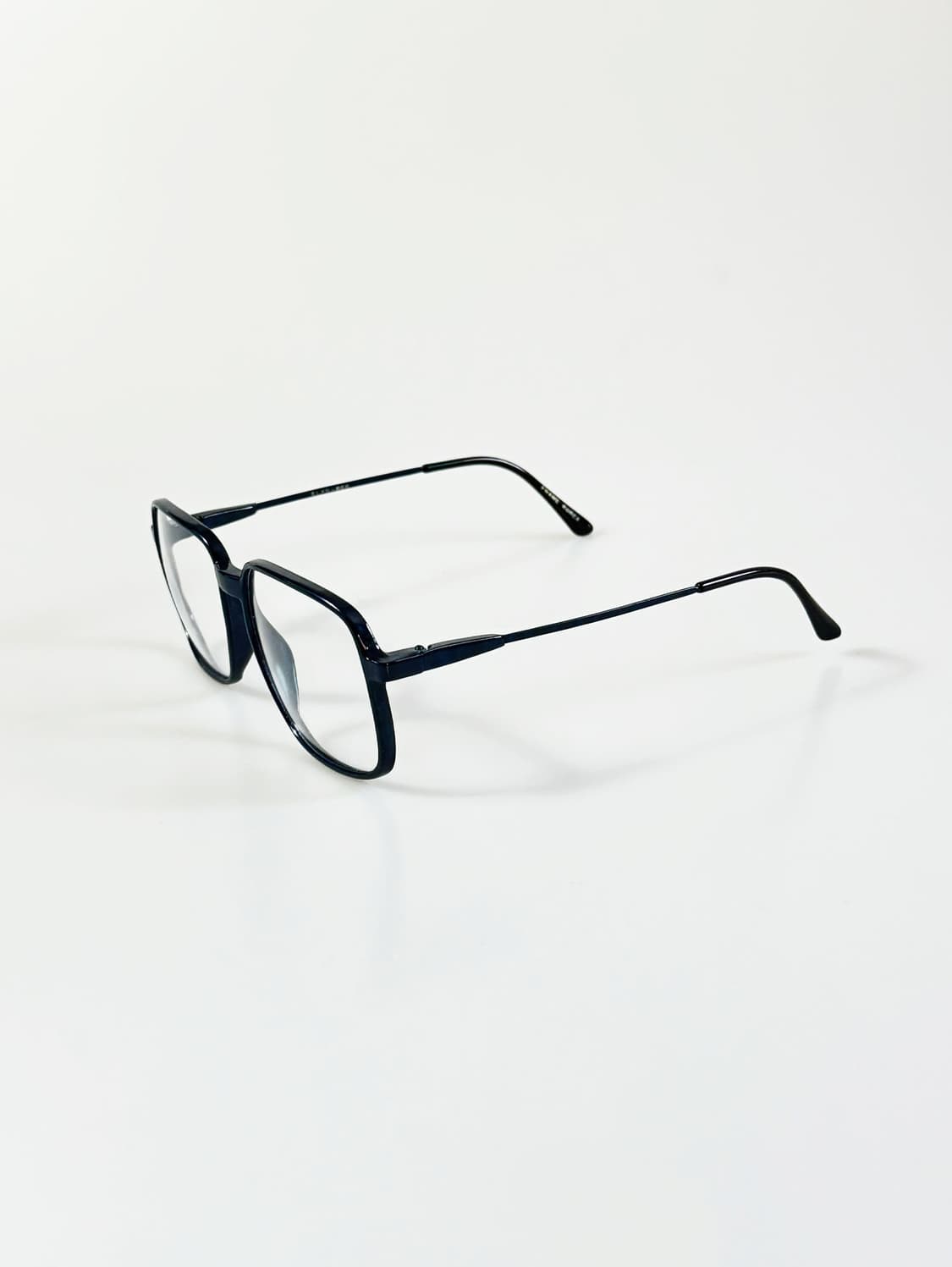 80s ALAN 블루 뿔테 레트로 스퀘어 빈티지 안경 상품이미지4