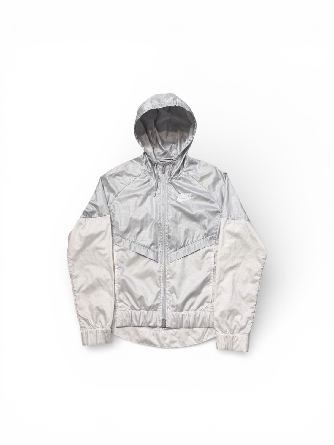 Nike (W) 실버 화이트 투웨이 윈드러너 자켓 상품이미지1