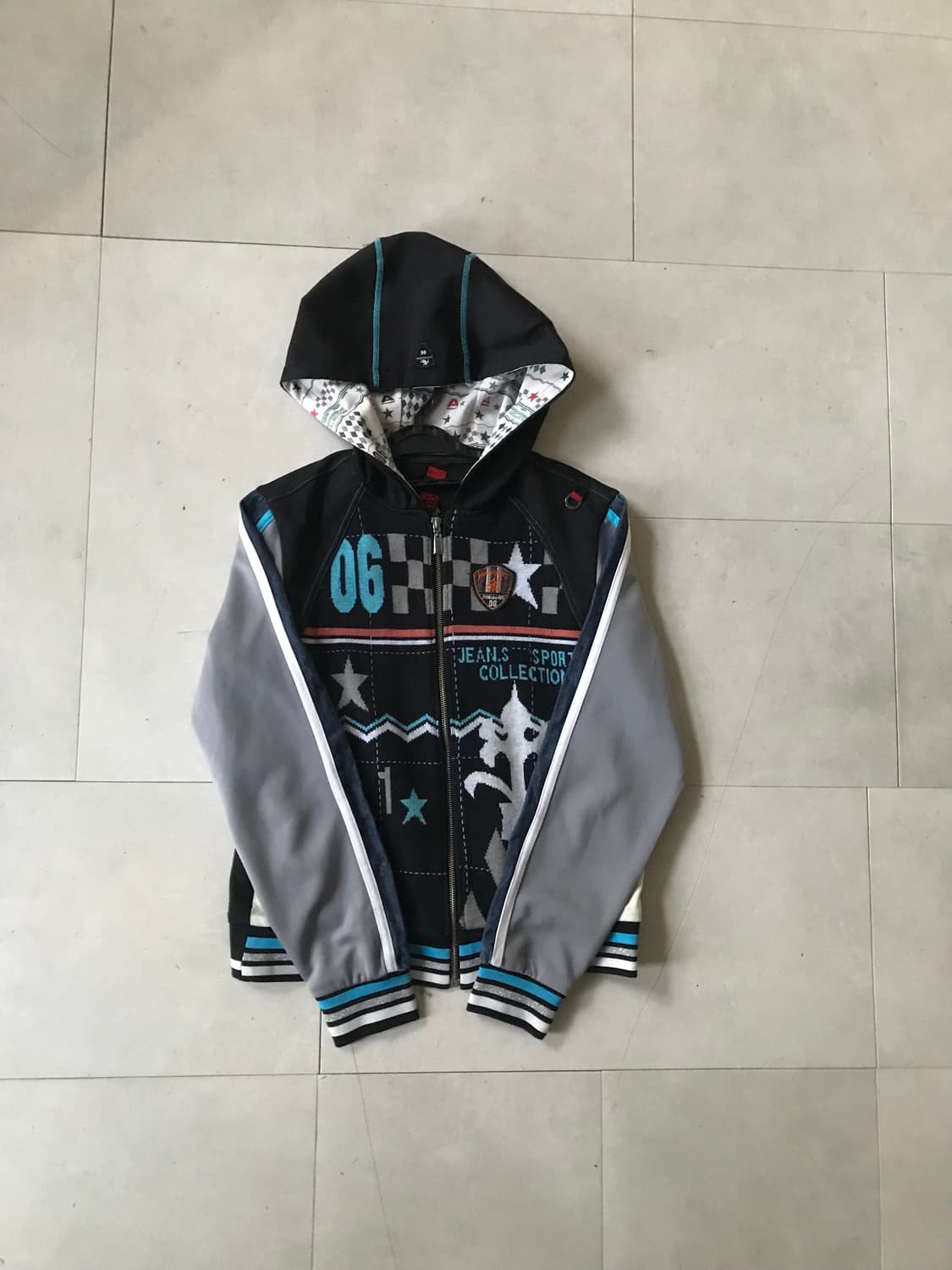 EXR 레이싱 믹스 후드집업 상품이미지6