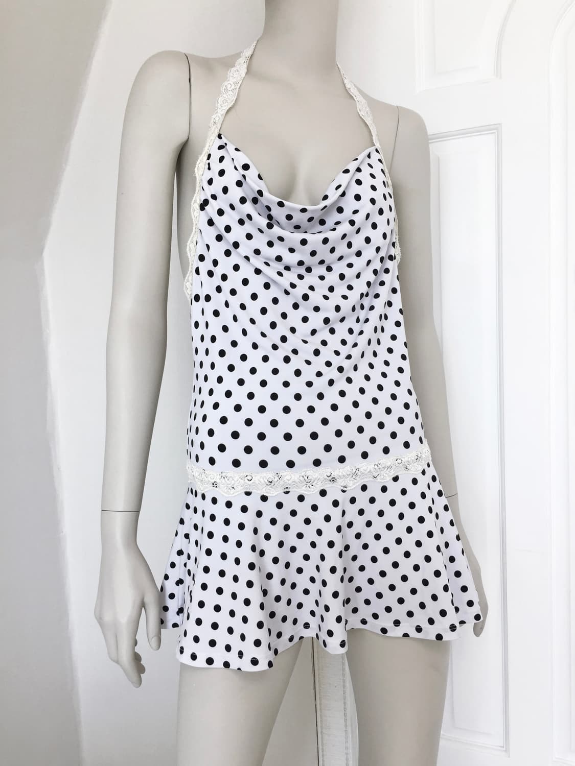 Paco rabanne Polka-dot Drape dress 상품이미지5