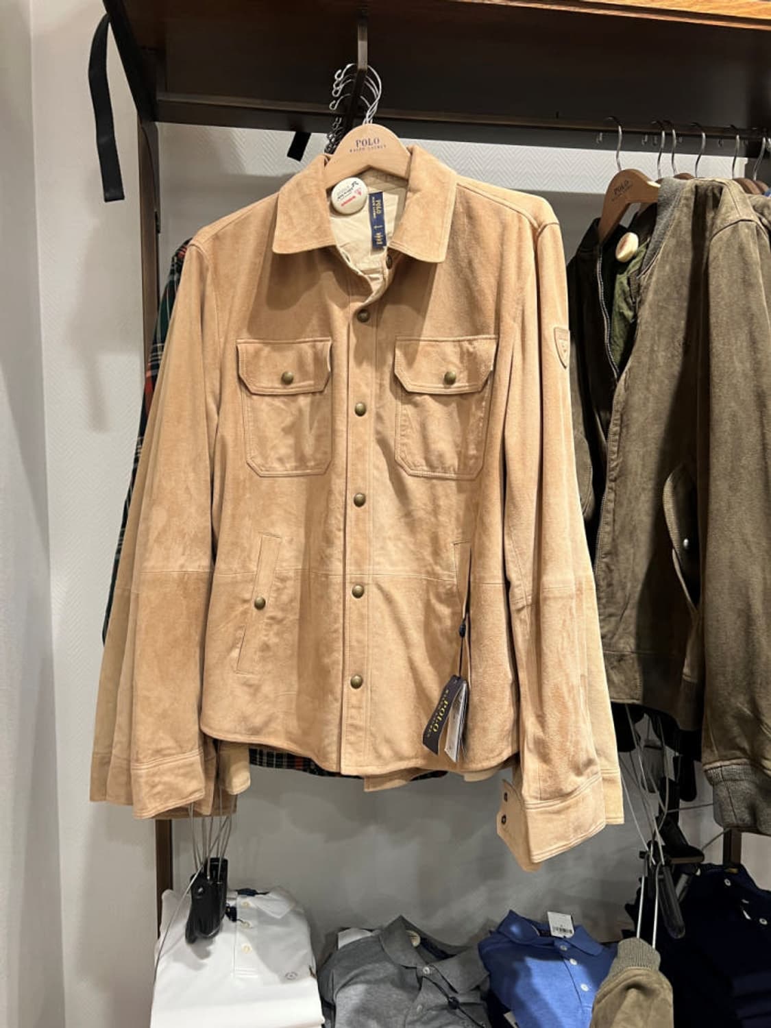 폴로랄프로렌 리버시블 스웨이드 셔츠 자켓 상품이미지1