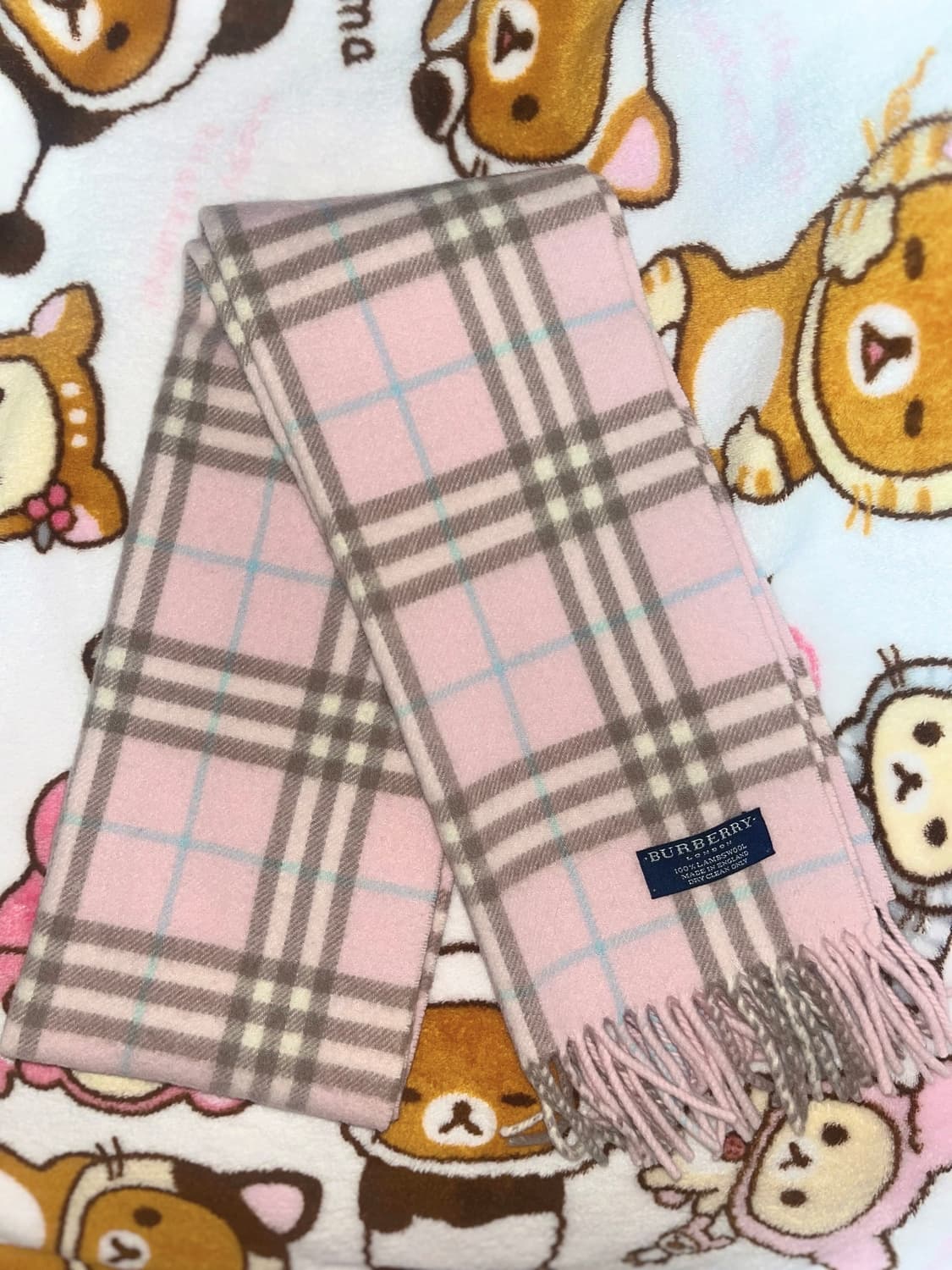 버버리 핑크 머플러 목도리 상품이미지2