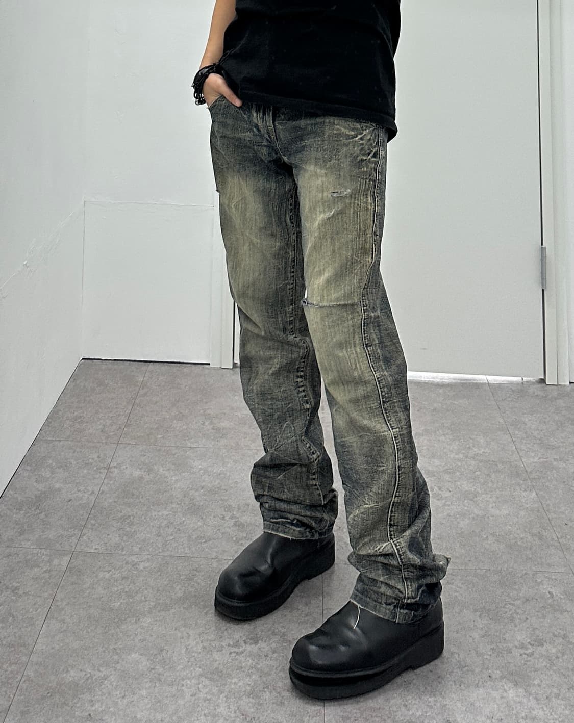 Superubis distressed denim jeans 상품이미지10