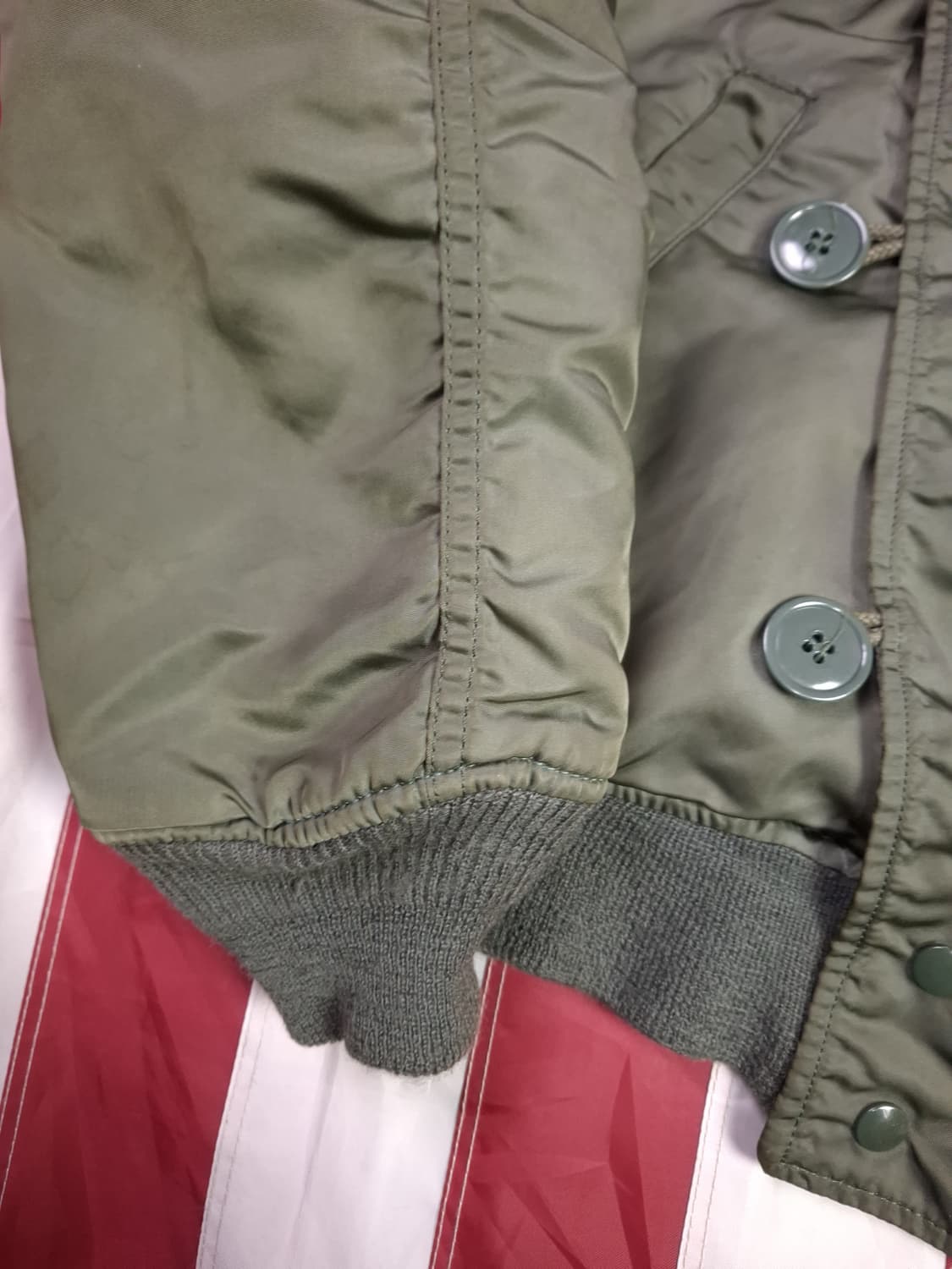 오리지날 80's 미공군 알파사 N-2B 항공자켓 상품이미지7