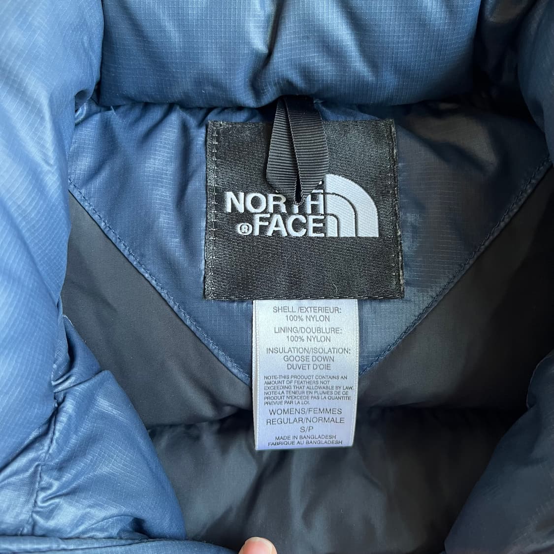 노스페이스 네이비 퀼팅 다운 자켓  상품이미지5