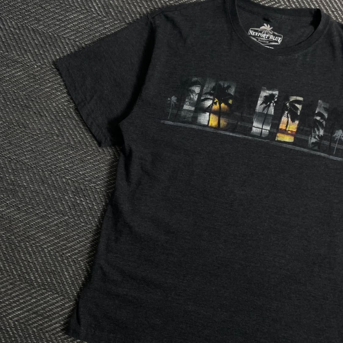 빈티지 팜트리 프린팅 박시핏 티셔츠o 3929 상품이미지3