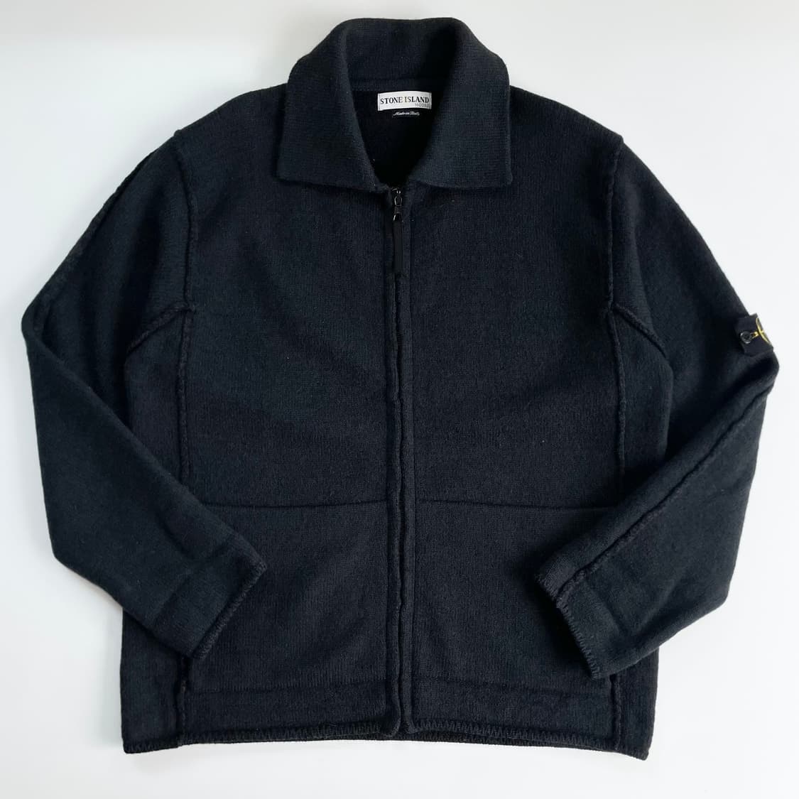 Stone Island 스톤아일랜드 90‘s 램스울 헤비모직 외펜 자켓 상품이미지1