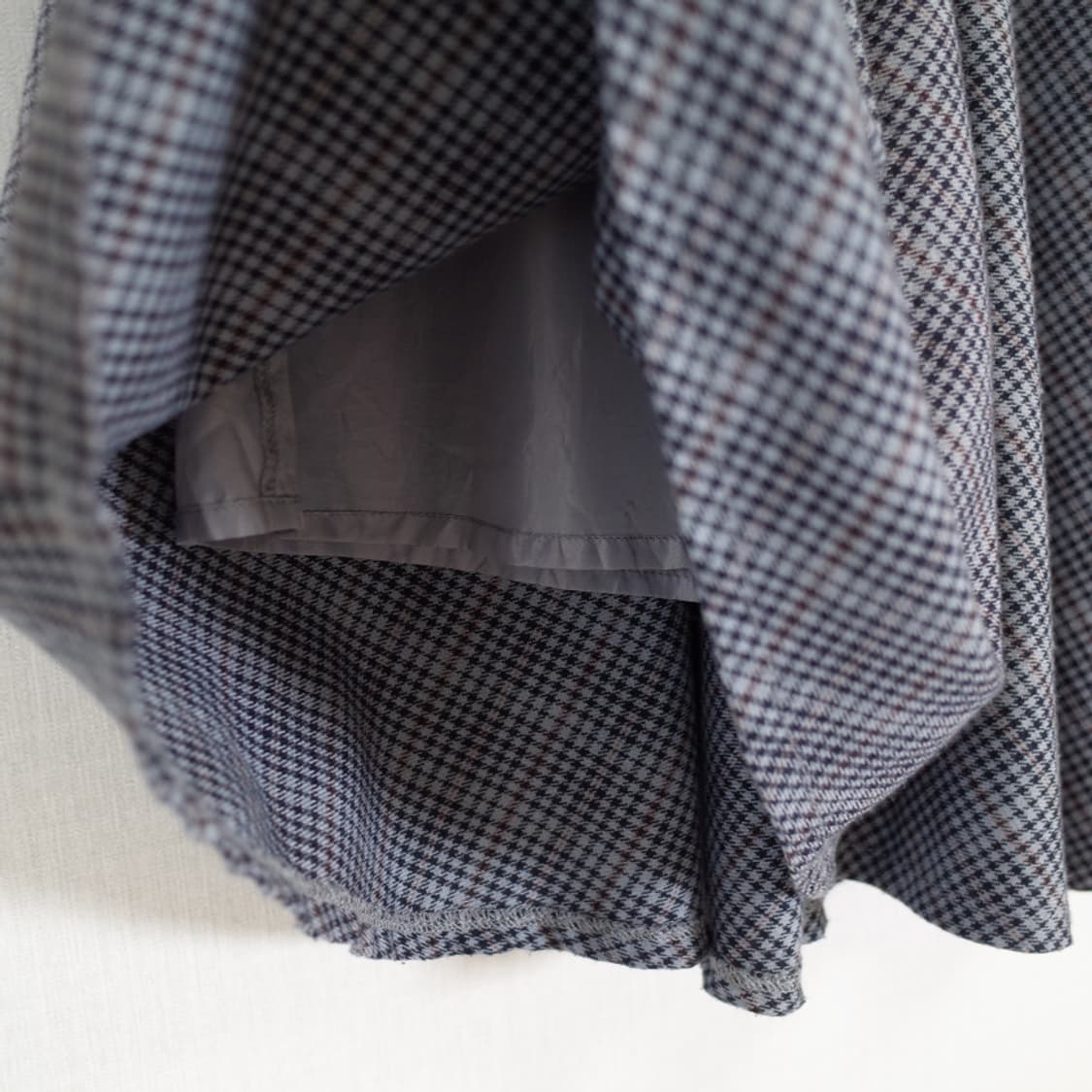 lace pocket micro check skirt 상품이미지4