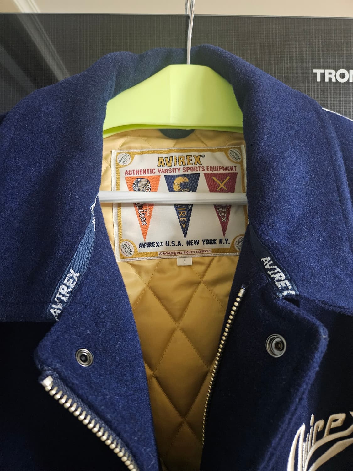 아비렉스X IXTF 콜라보 장우혁 바시티 자켓 상품이미지3