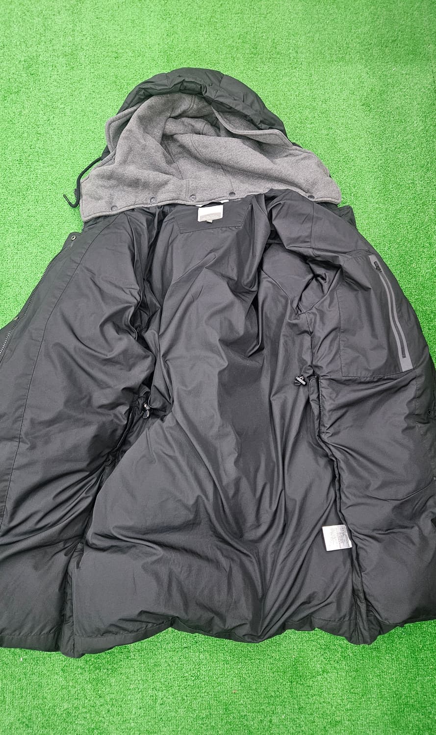 뉴발란스 블랙 롱패딩 덕다운 후드 패딩 90M 상품이미지3