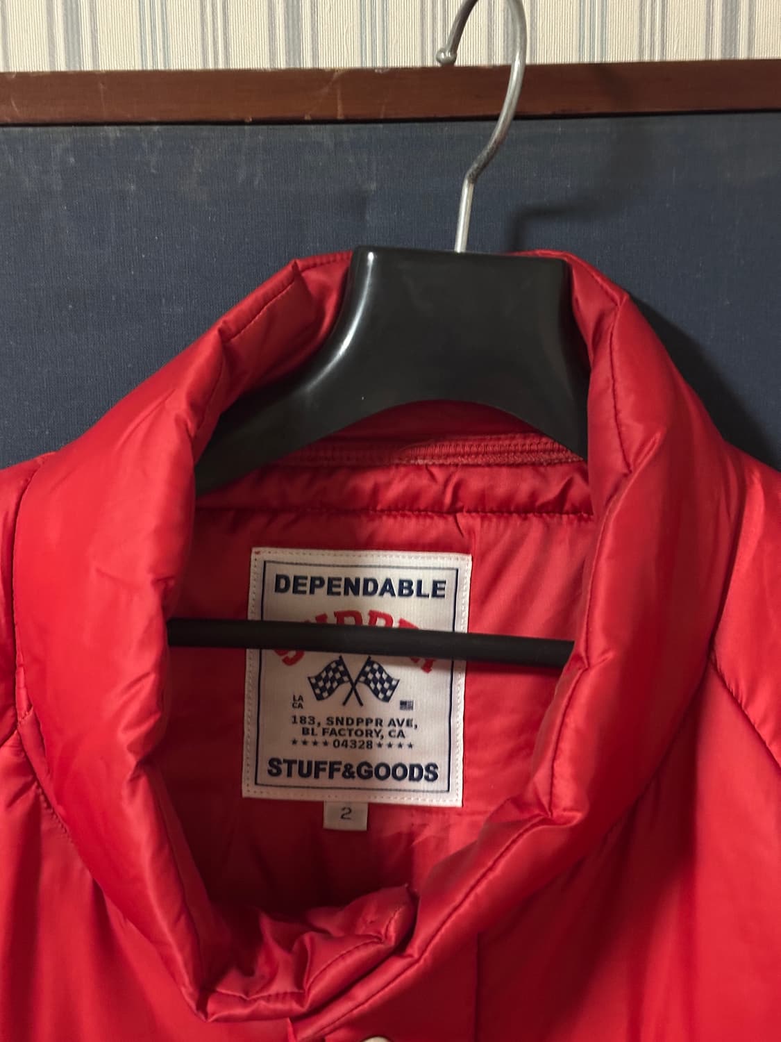 샌드파이퍼 빈티지 레이싱 자켓 패딩 상품이미지3