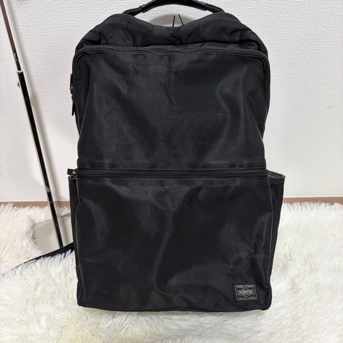 극미품 PORTER 나일론 블랙 백팩 상품이미지2