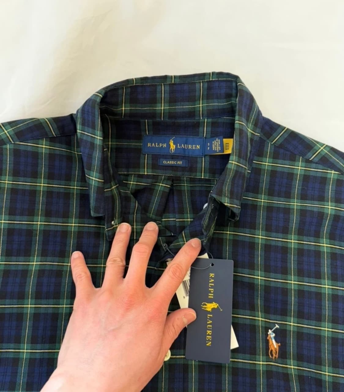 [미 시착 새 상품] 폴로 랄프로렌 타탄체크셔츠 s(남녀공용) 상품이미지1