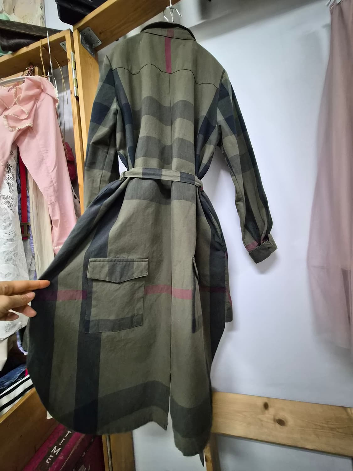 체크 셔츠 원피스 상품이미지5