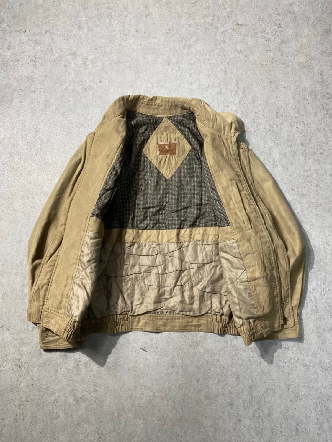 90s G.SELINA 재팬 베이지 봄버자켓 상품이미지6