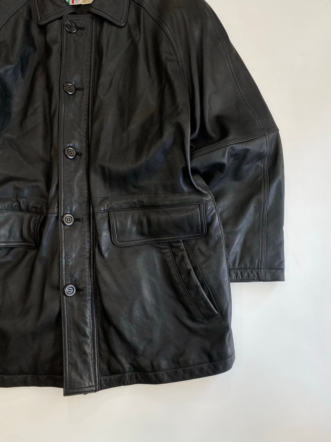 [L] 90s Vintage 양가죽 코트 상품이미지4