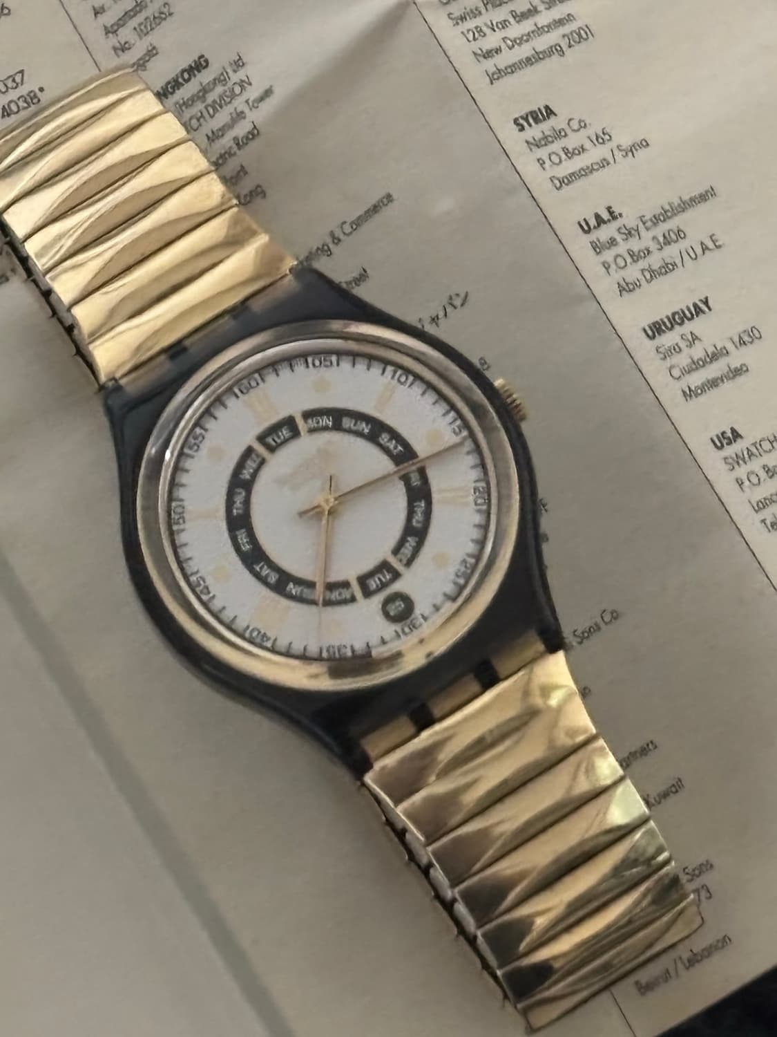 스와치 AG 1994 Day Date gold 상품이미지1