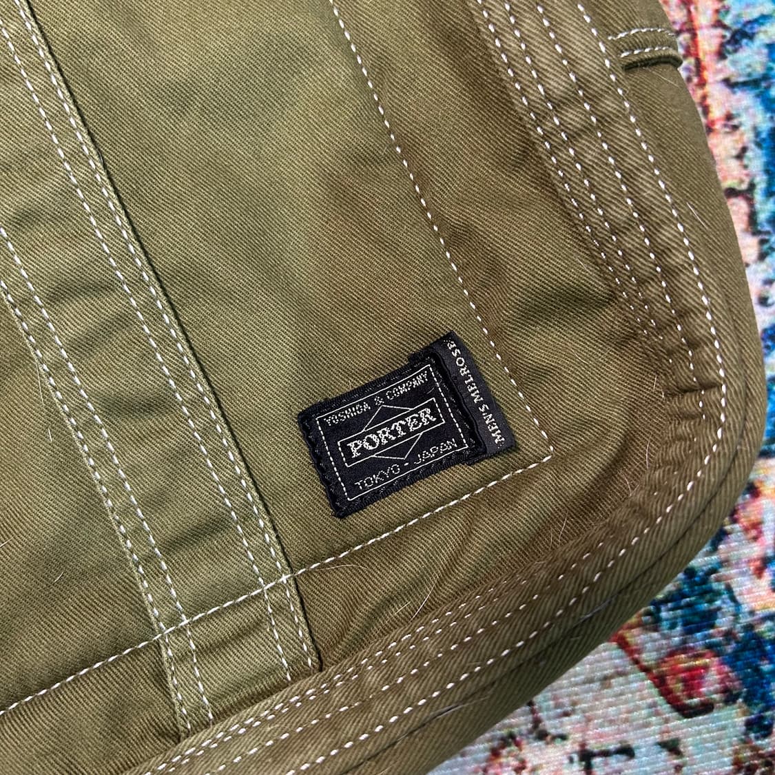 [OS] ✨유일매물✨ 요시다 포터x맨즈 맬로즈 리버시블 울 핸드백 상품이미지9