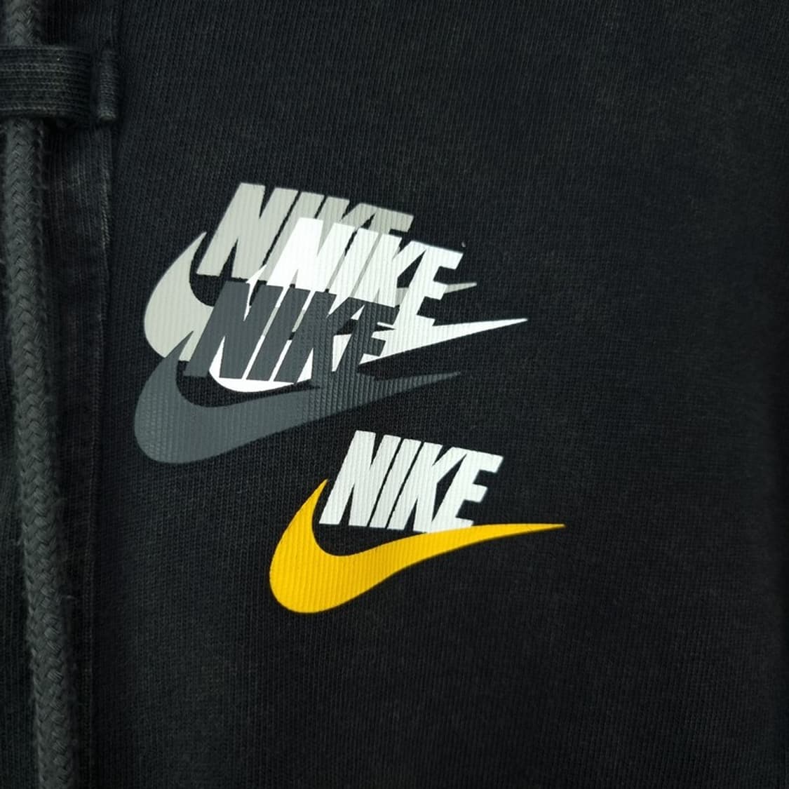 [나이키] 빈티지 가공 워시드 오버핏 스웻 집업 자켓 블랙 M18726 상품이미지7
