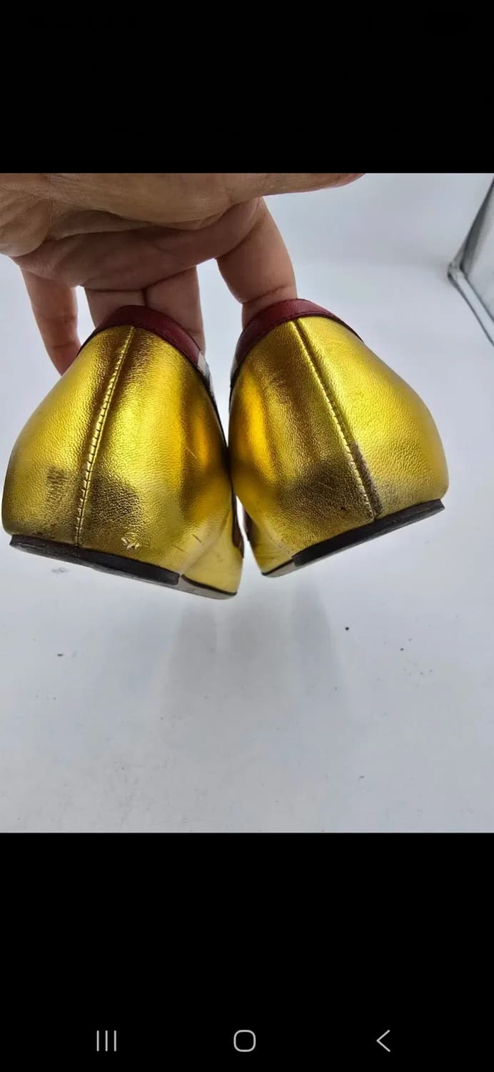 GUCCI 골드 뱀 디테일 플랫슈즈 / 36사이즈235] 상품이미지6