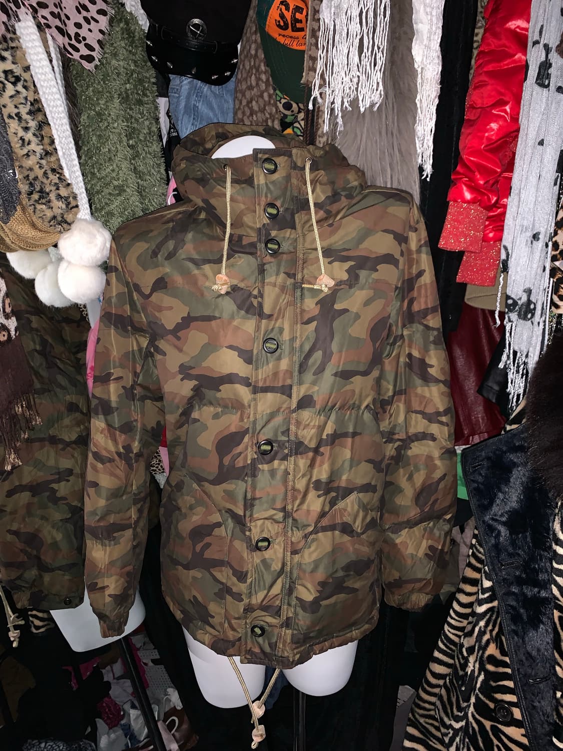 y2k 그런지 야상 카모 패딩 상품이미지1