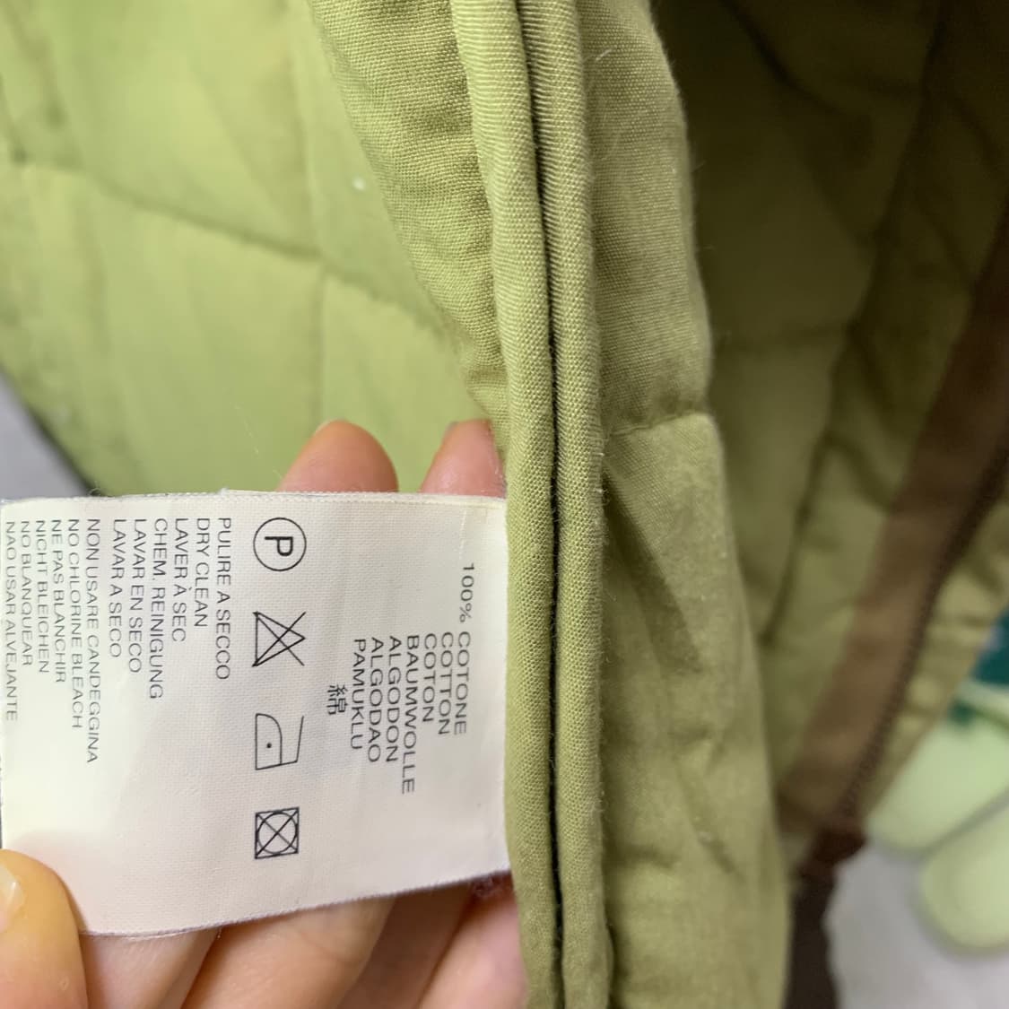 Diesel 디젤 퀼팅 빈티지 조끼 카키 브라운 L 상품이미지5