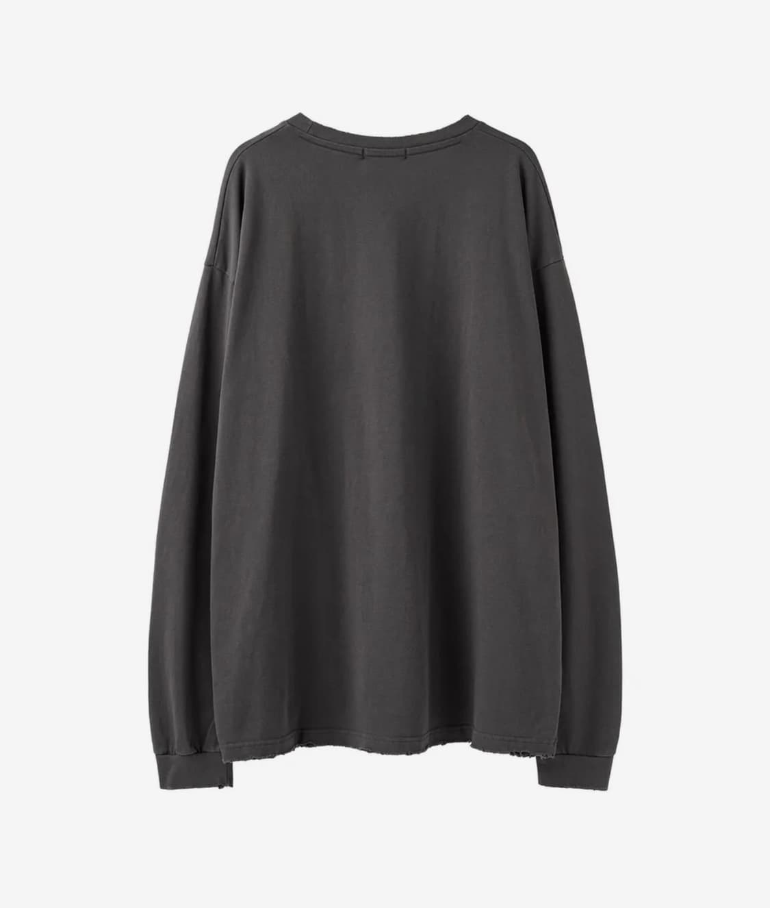 아르반 크로스 아플리케 디스트로이드 롱슬리브 페이드 그레이 상품이미지2