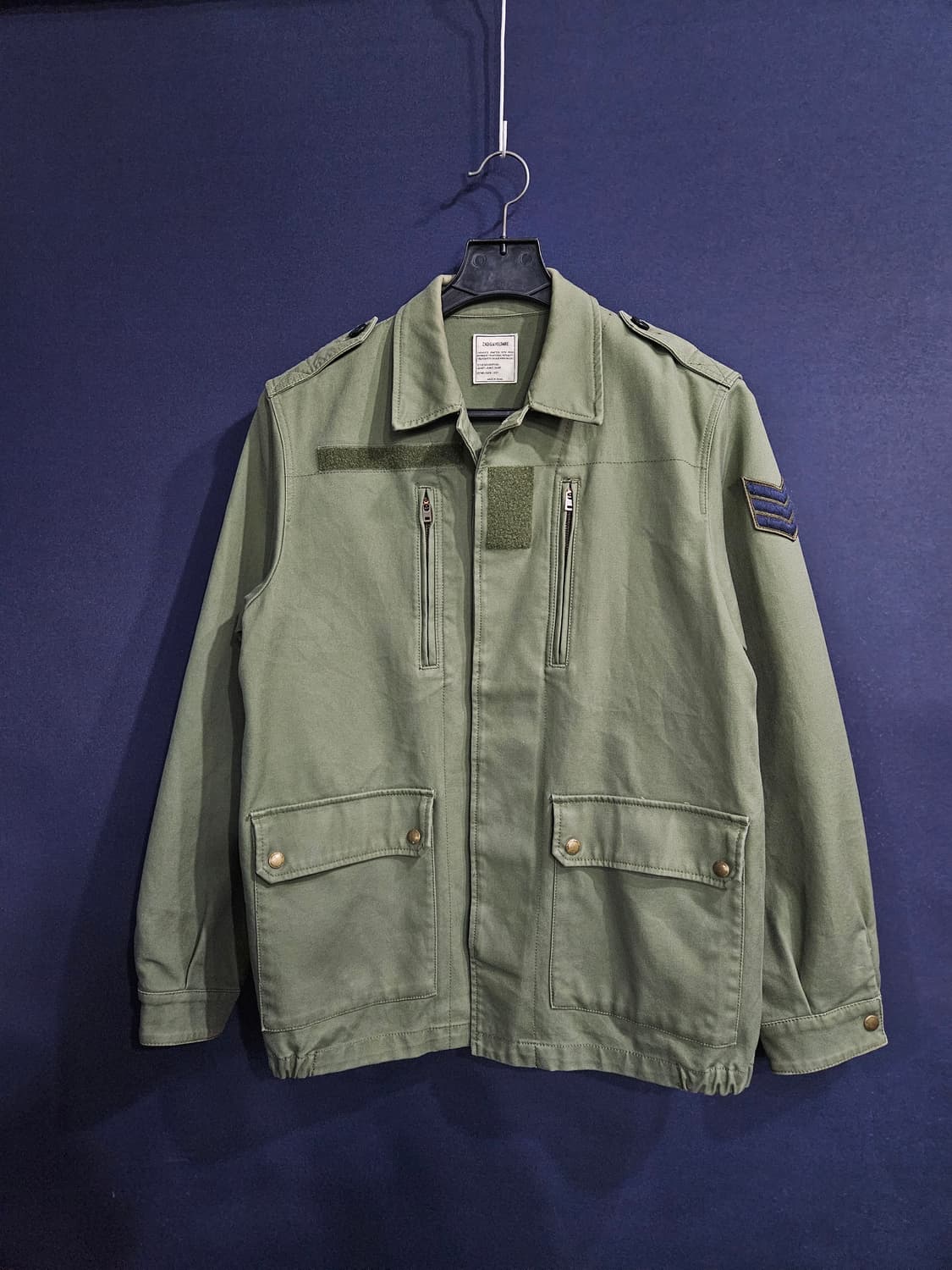 쟈딕앤볼테르 프린팅 카키컬러 남성 100 자켓  상품이미지1