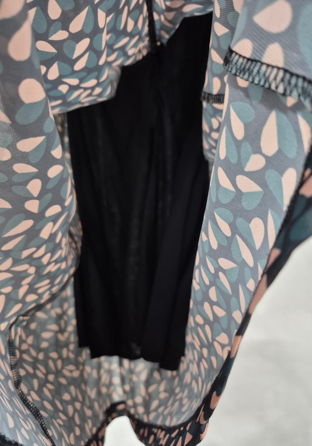 그린 페턴 쉬폰 원피스 상품이미지4