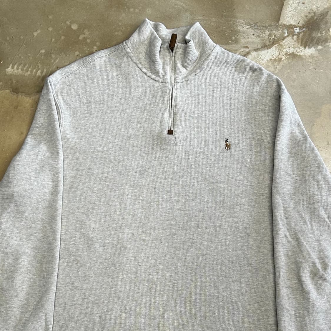 XL 폴로랄프로렌 오트밀 반집업 니트 상품이미지1