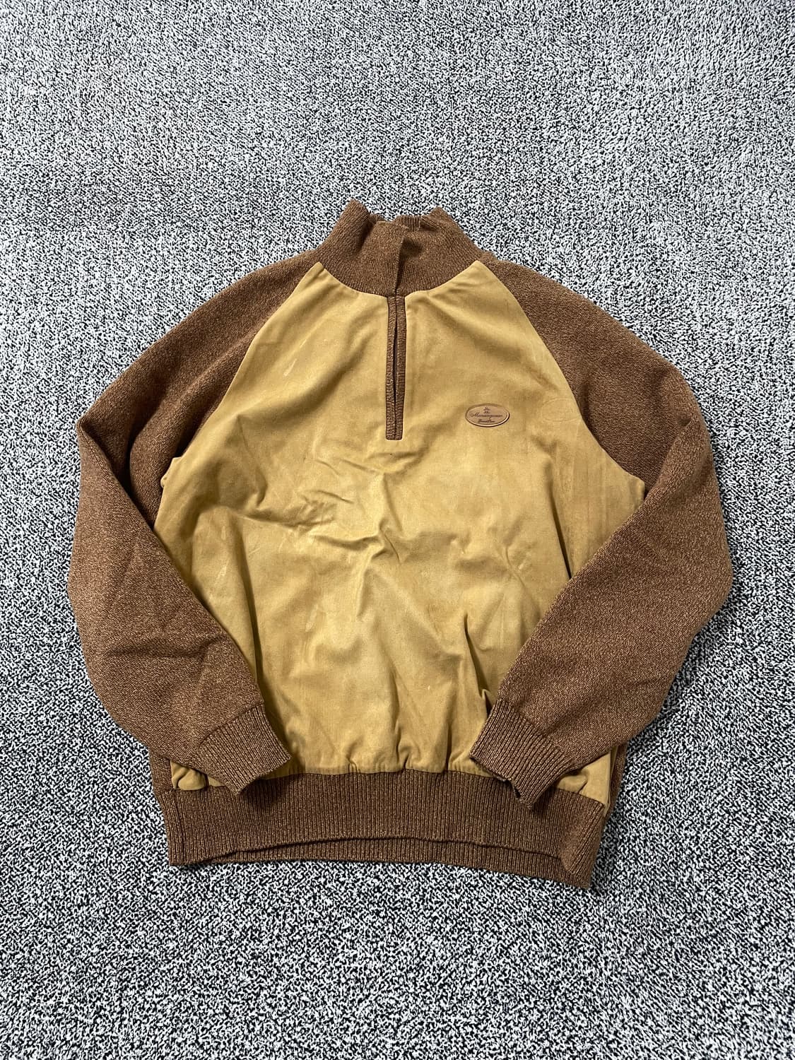 빈티지9. Munsingwear 먼싱웨어 스웨이드 반집업 아노락 상품이미지1