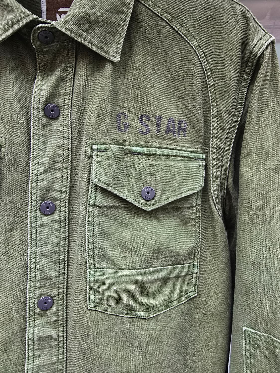 G Star Raw 밀리터리 셔츠 S 상품이미지2