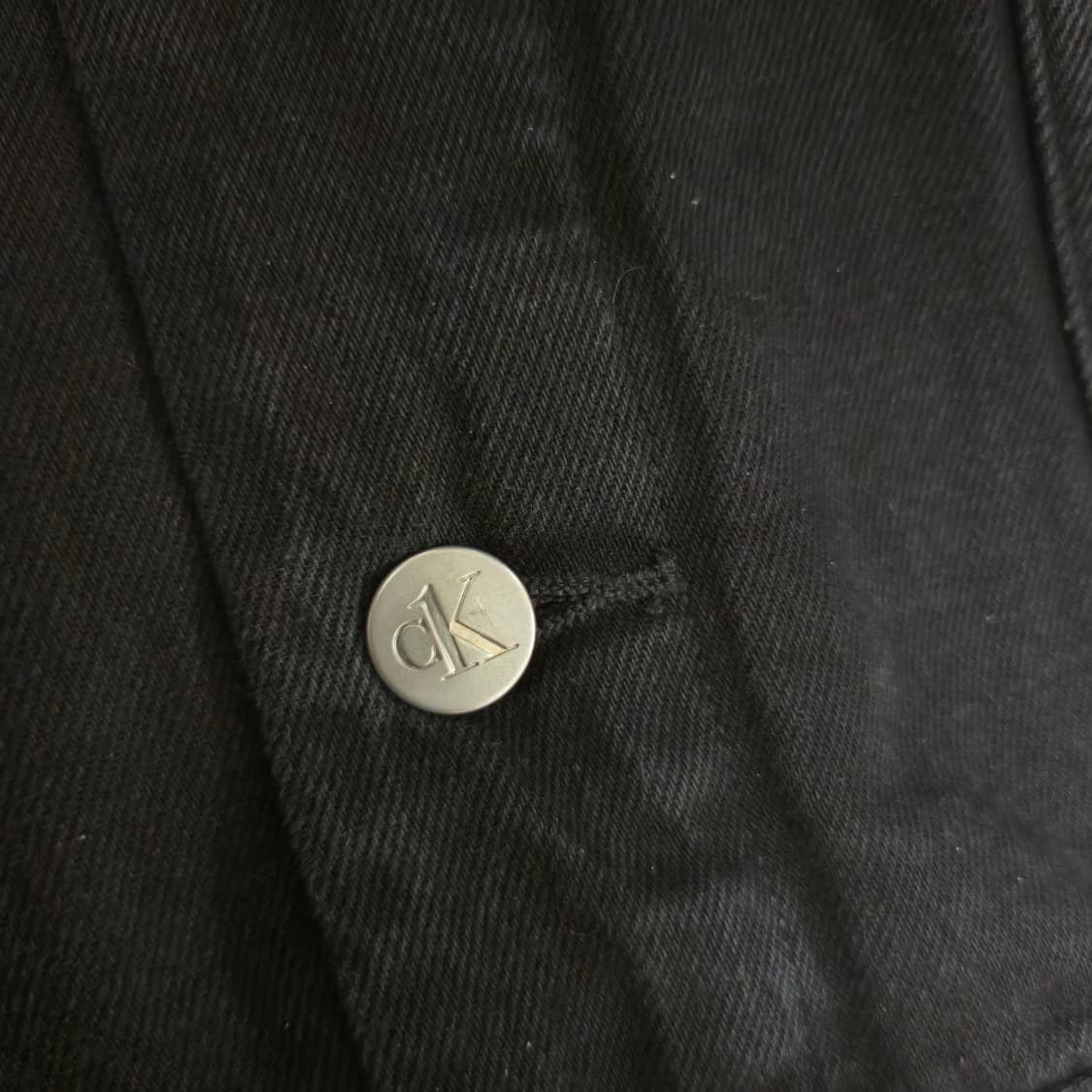 캘빈클라인 블랙 흑청 트러커 데님 자켓 상품이미지4