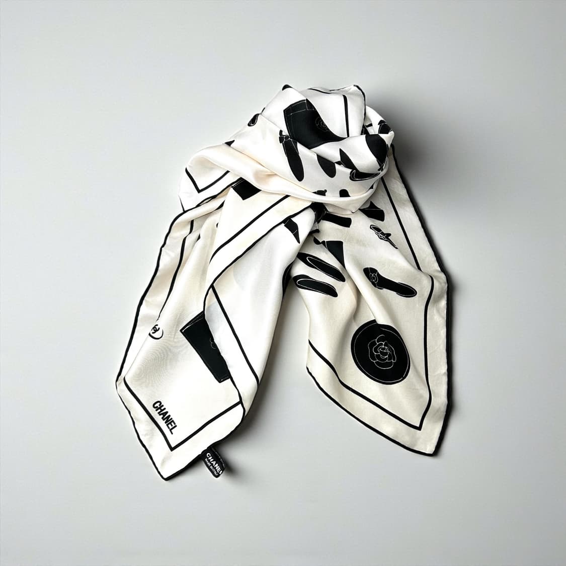 샤넬 00s 실크 스카프 상품이미지8