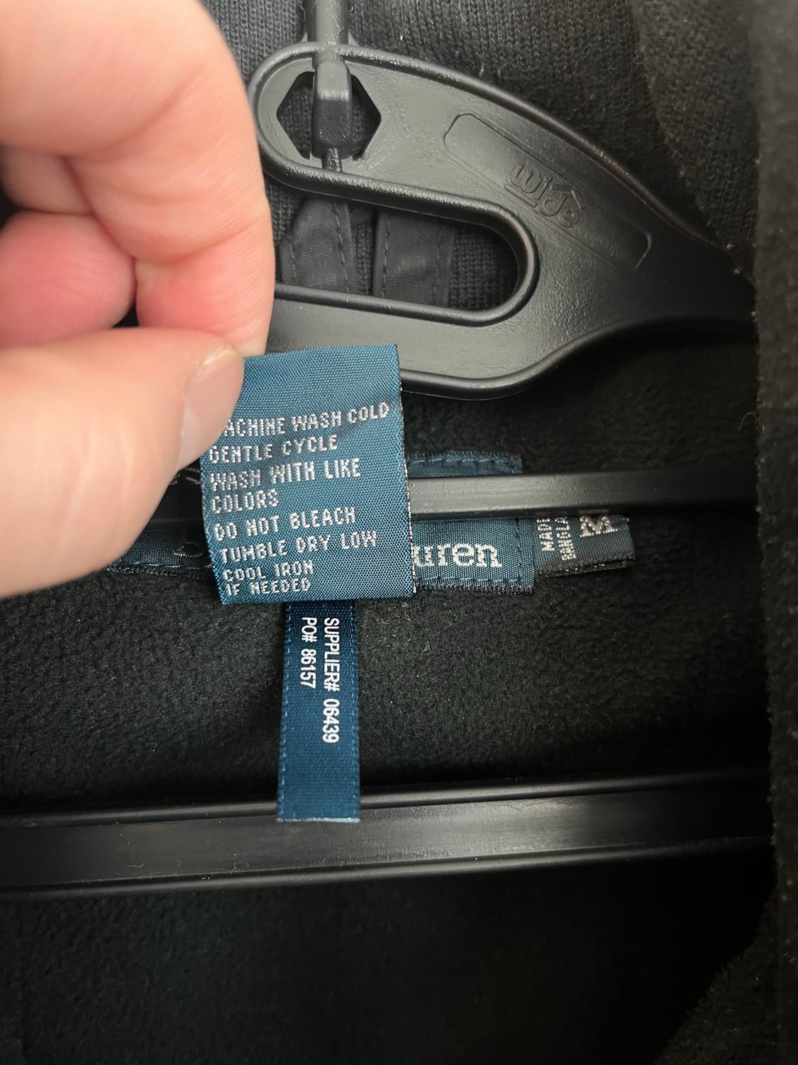 폴로 랄프로렌 자캣 점퍼 블랙 [M]  상품이미지5