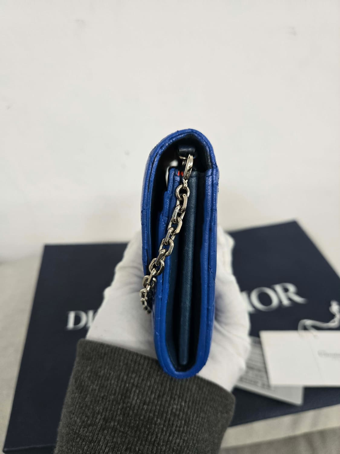 [보증서 정품] 디올 까나쥬 체인 장지갑 상품이미지3