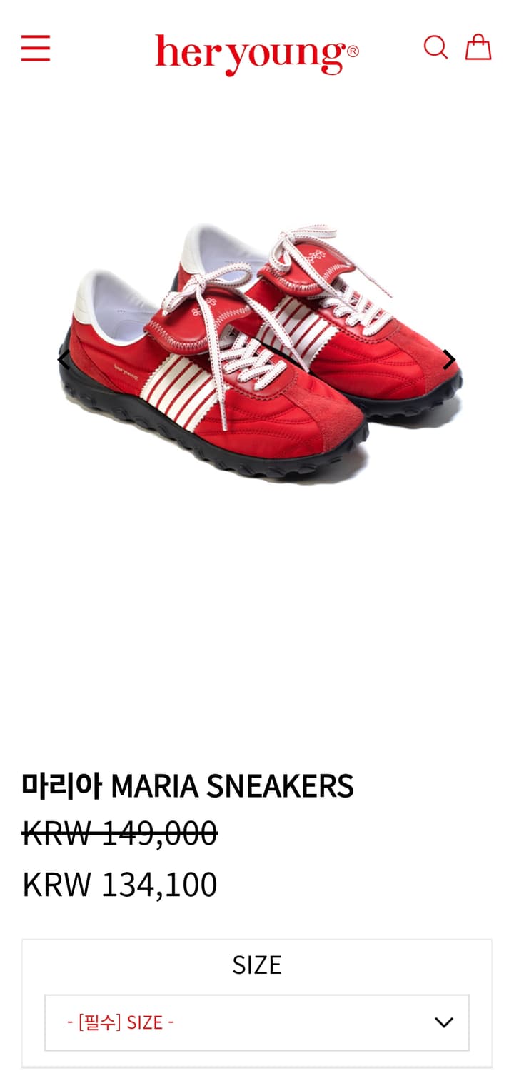 heryoung 허영 마리아 스니커즈 230 상품이미지2