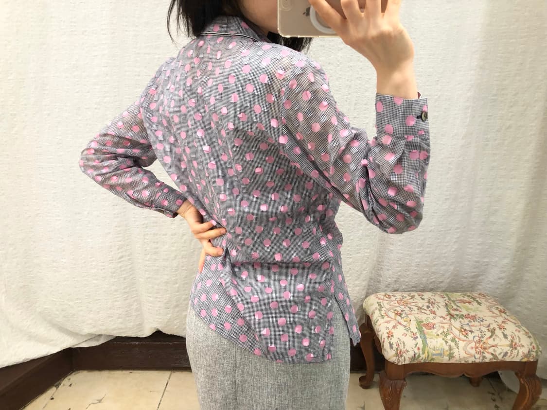 pink polka summer shirts 상품이미지6