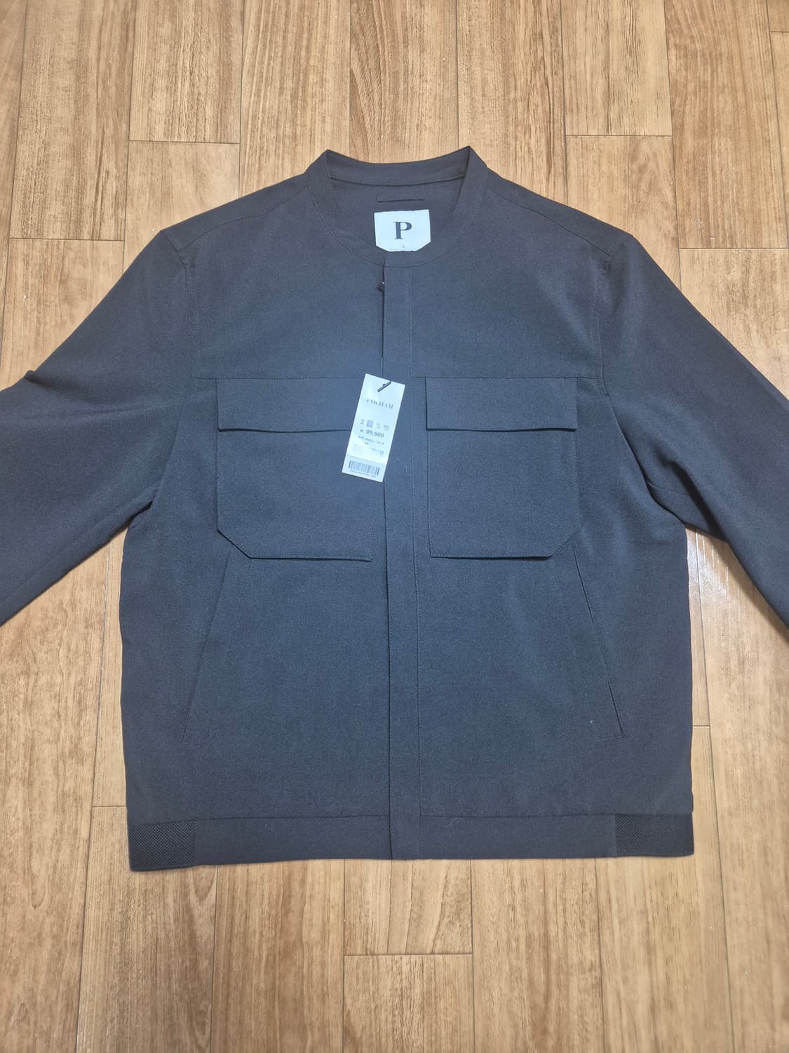 폴햄(POLHAM) 블랙 스텐넥 자켓 상품이미지1