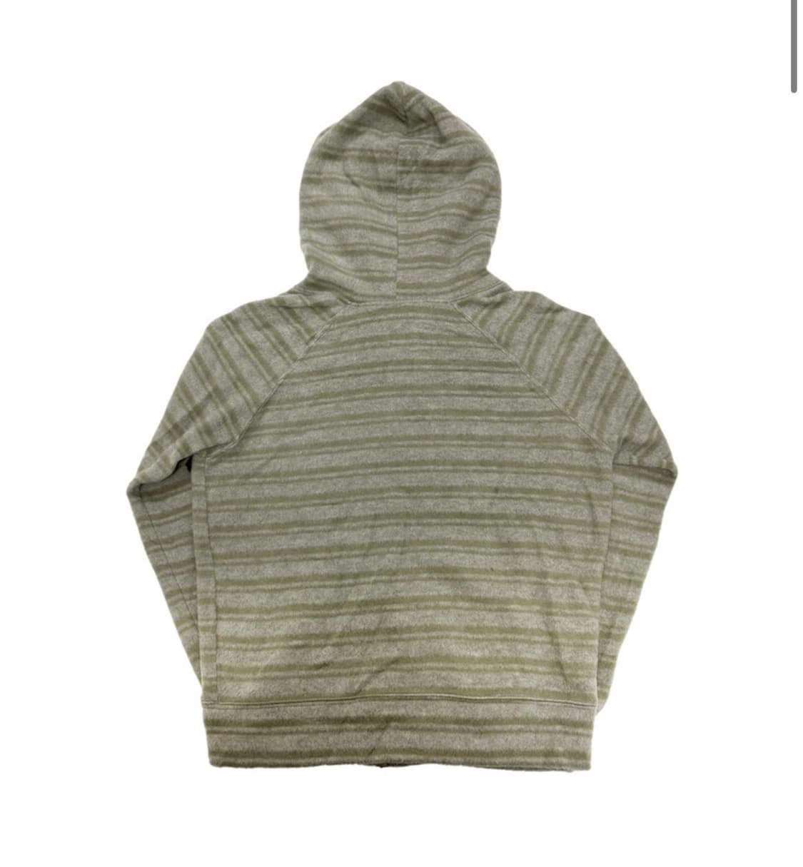 탄산마그네슘 스트라이프 버튼 후드집업 세이지그린 상품이미지2