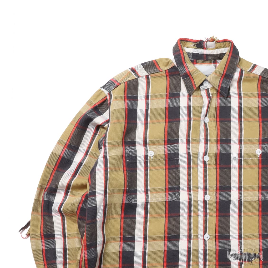 바우와우 BOWWOW Check Damage Shirt  상품이미지2